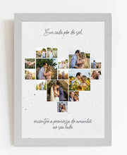 Carregar imagem no visualizador da galeria, Quadro Casal Coração - 15 fotos