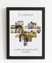Carregar imagem no visualizador da galeria, Quadro Casal Coração - 15 fotos