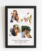 Carregar imagem no visualizador da galeria, Quadro Casal Amor - 4 fotos