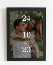 Carregar imagem no visualizador da galeria, Quadro Casal - Data
