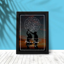 Carregar imagem no visualizador da galeria, Quadro Mapa Estelar - Foto Grande