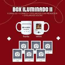 Carregar imagem no visualizador da galeria, Box Iluminado | Caneca + 6 polaroids
