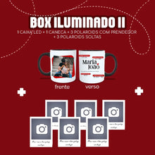 Carregar imagem no visualizador da galeria, Box Iluminado | Caneca + 6 polaroids