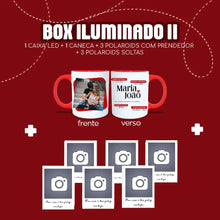 Carregar imagem no visualizador da galeria, Box Iluminado | Caneca + 6 polaroids
