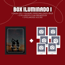 Carregar imagem no visualizador da galeria, Box Iluminado | Quadro + 6 polaroids