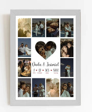 Carregar imagem no visualizador da galeria, Quadro Casal 1 ano - 13 fotos