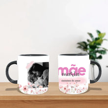 Carregar imagem no visualizador da galeria, Caneca Personalizada 1 Foto | Mãe Sinônimo de Amor