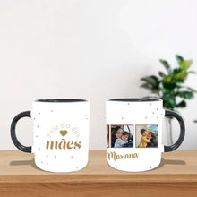Carregar imagem no visualizador da galeria, Caneca Personalizada 3 fotos | Feliz dia das mães