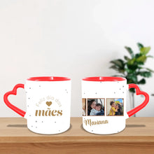 Carregar imagem no visualizador da galeria, Caneca Personalizada 3 fotos | Feliz dia das mães