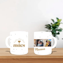 Carregar imagem no visualizador da galeria, Caneca Personalizada 3 fotos | Feliz dia das mães