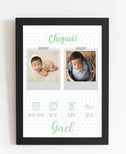 Carregar imagem no visualizador da galeria, Quadro Baby - 2 fotos