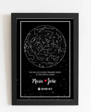 Carregar imagem no visualizador da galeria, Quadro Mapa Estelar