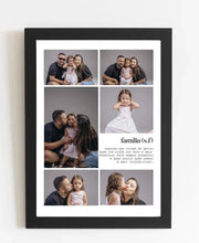Carregar imagem no visualizador da galeria, Quadro Família - 6 fotos