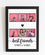Carregar imagem no visualizador da galeria, Quadro Best Friends - 6 Fotos