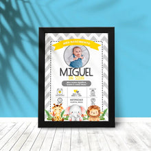 Carregar imagem no visualizador da galeria, quadro Bebê - Safári
