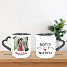 Carregar imagem no visualizador da galeria, Caneca Spotify - Você me faz tão bem
