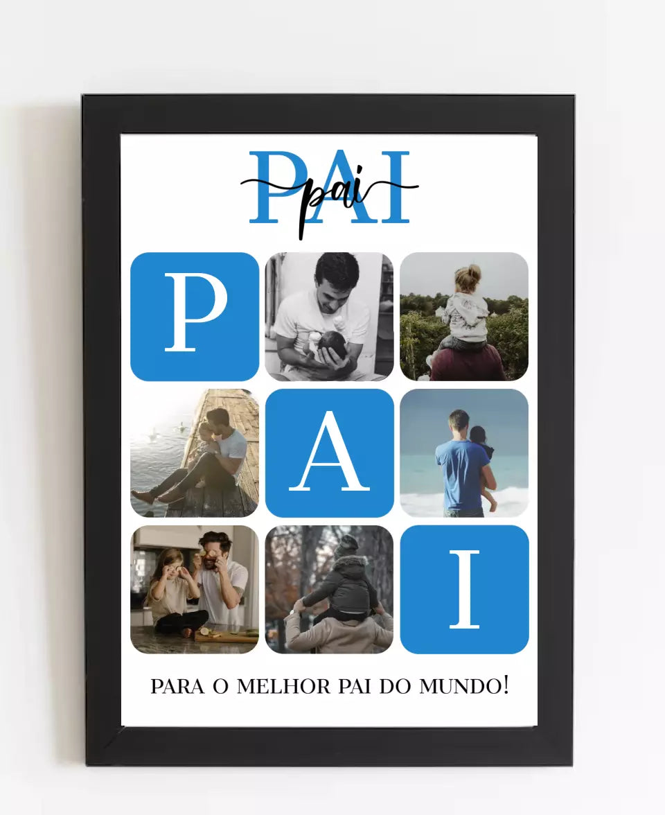 Quadro - Para o melhor pai do mundo