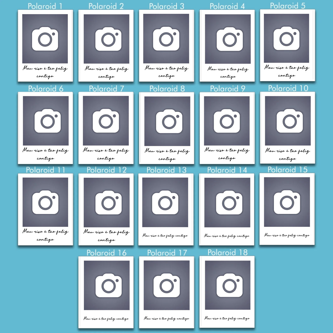 Kit 18 Polaroids