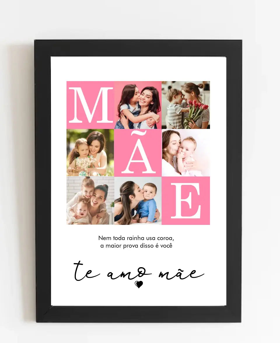Quadro Mãe - 6 Fotos