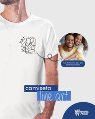 Camiseta - Line Art Pai