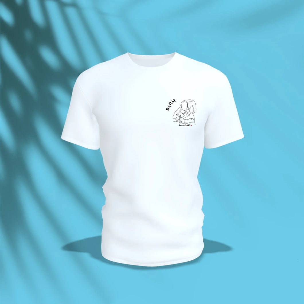 Camiseta - Line Art Pai