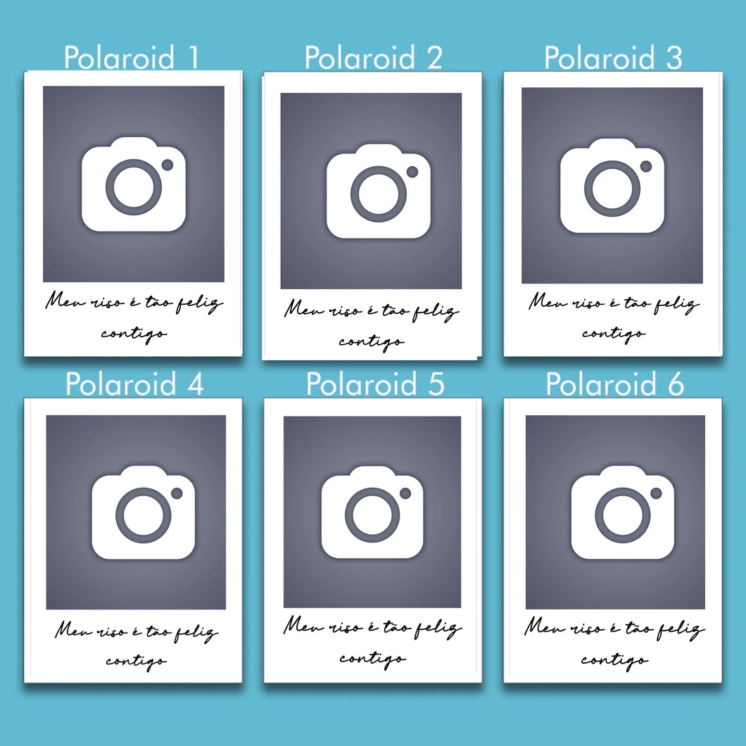 Kit Polaroid com Imã - 6 Fotos