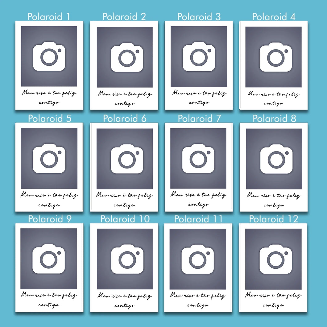 Kit 12 Polaroids