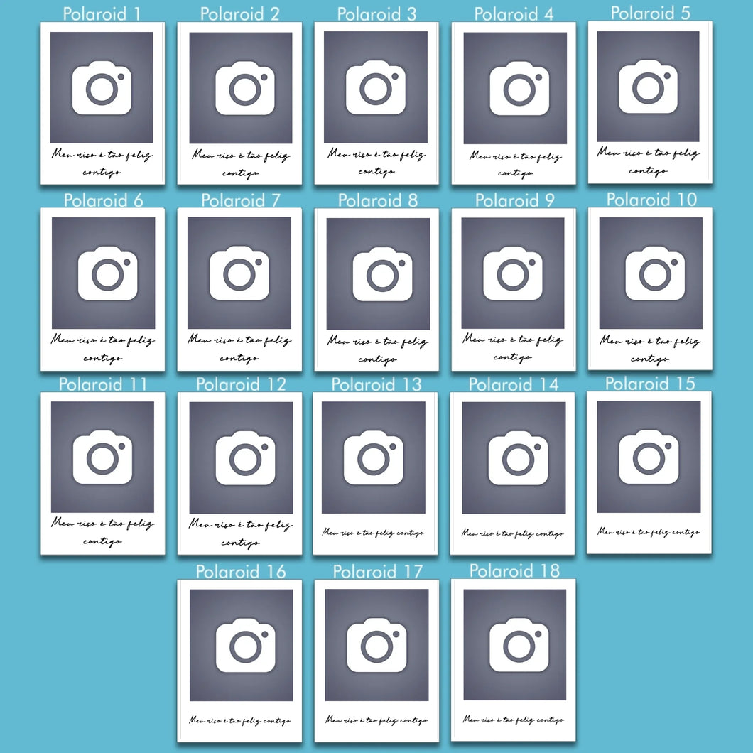 Kit 18 Polaroids