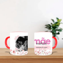 Carregar imagem no visualizador da galeria, Caneca Personalizada 1 Foto | Mãe Sinônimo de Amor
