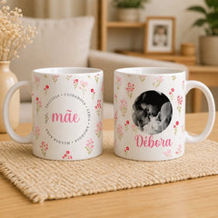 Caneca Personalizada 1 foto | Mãe preciosa...