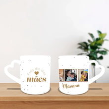Carregar imagem no visualizador da galeria, Caneca Personalizada 3 fotos | Feliz dia das mães
