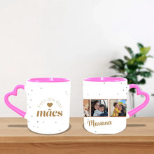 Carregar imagem no visualizador da galeria, Caneca Personalizada 3 fotos | Feliz dia das mães
