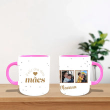 Carregar imagem no visualizador da galeria, Caneca Personalizada 3 fotos | Feliz dia das mães
