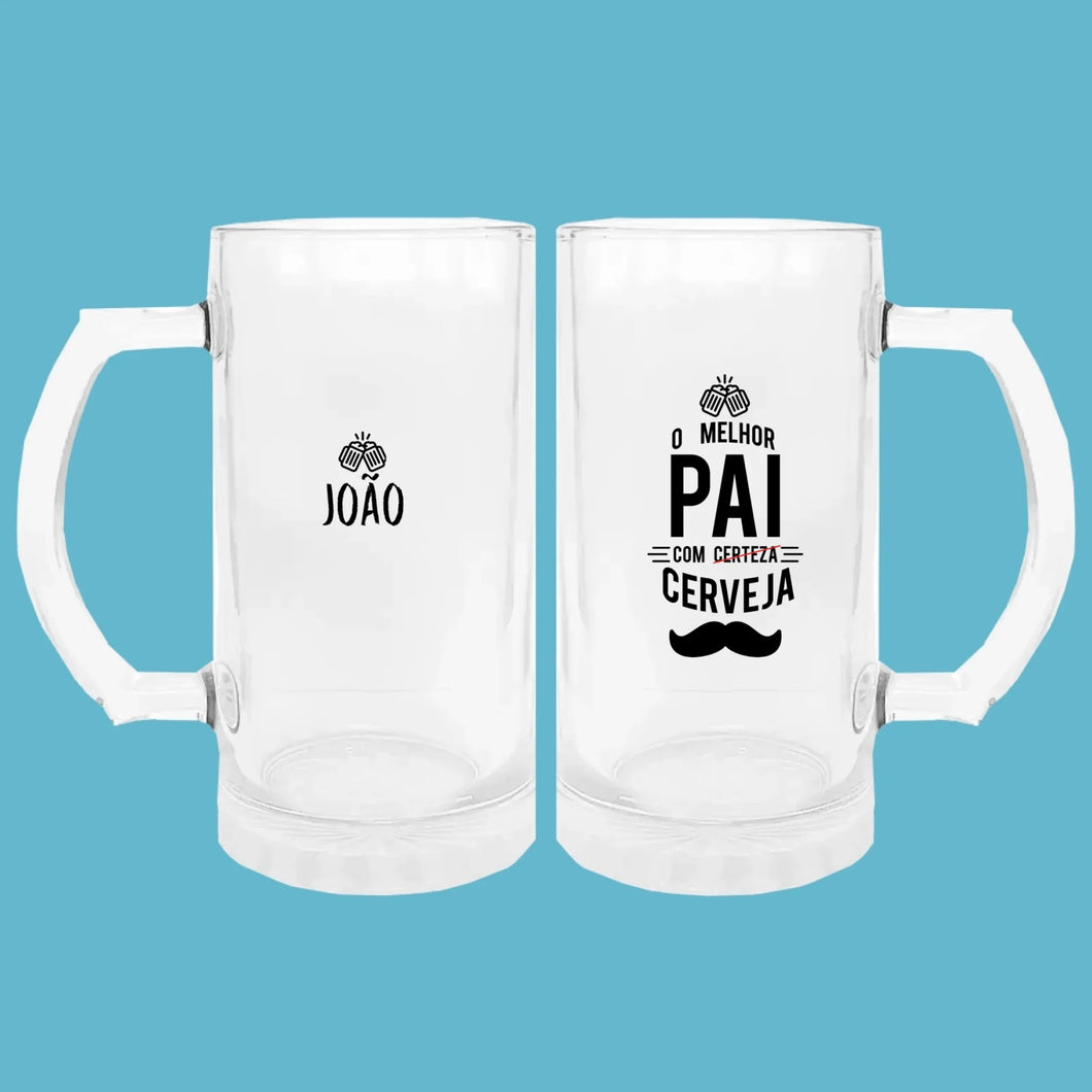 Caneca Chopp - O melhor Pai com Cerveja