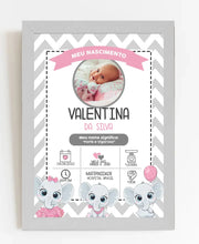 Carregar imagem no visualizador da galeria, Quadro Bebê - Elefante
