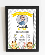 Carregar imagem no visualizador da galeria, quadro Bebê - Safári
